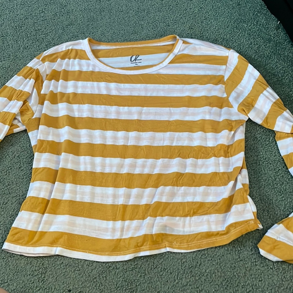 Charlotte Russe striped long sleeve tee